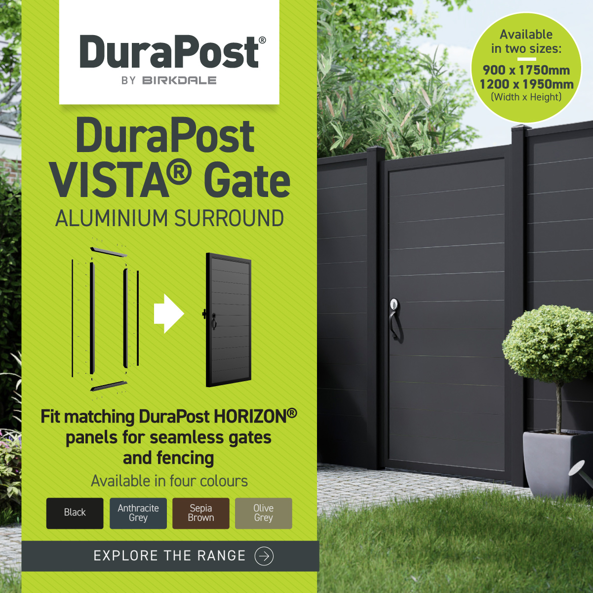Durapost VISTA Composite Gate - Image 5